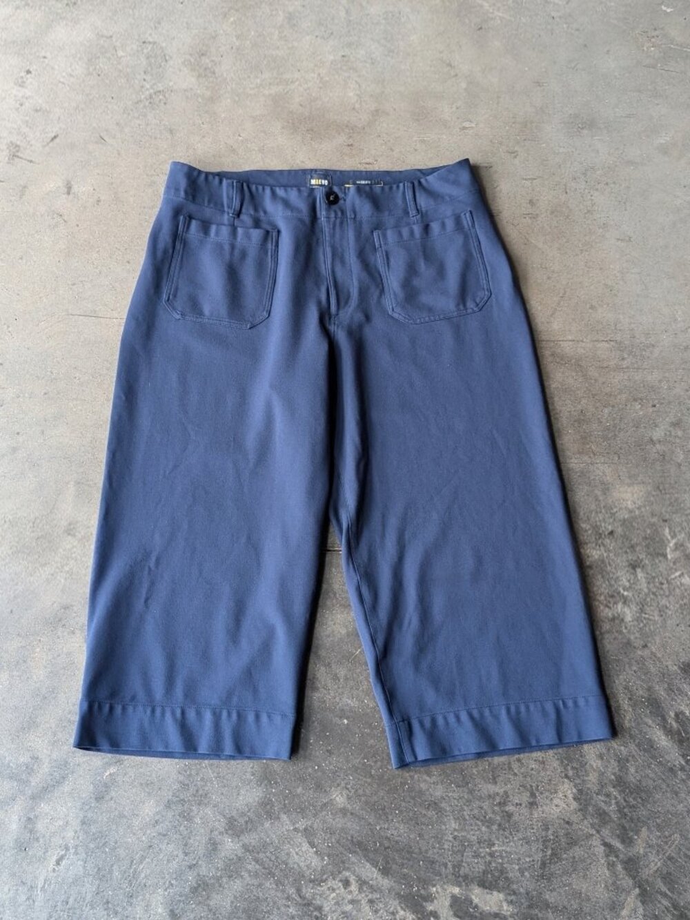 Anthropologie Maeve The Colette Cropped Wide Leg Knit Pants Navy Blue size 20W